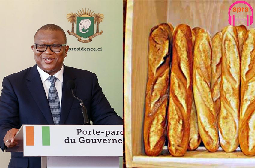 La baguette de pain de 150FCFA passe à 200FCFA.
