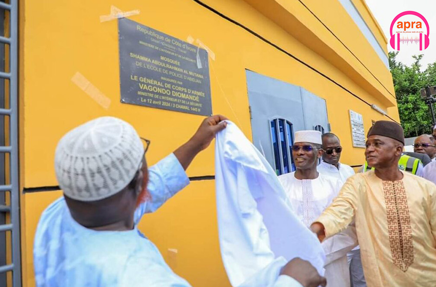Religion : Vagondo Diomandé inaugure la nouvelle mosquée de l’école de police d’Abidjan