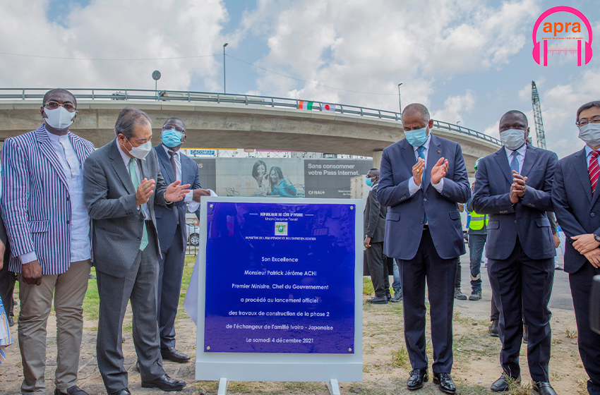 Échangeur de l’amitié Ivoiro-Japonaise : les travaux de la phase 2 officiellement lancés.