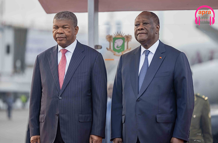 Diplomatie : le président de l’Angola en visite officielle en Côte d’Ivoire
