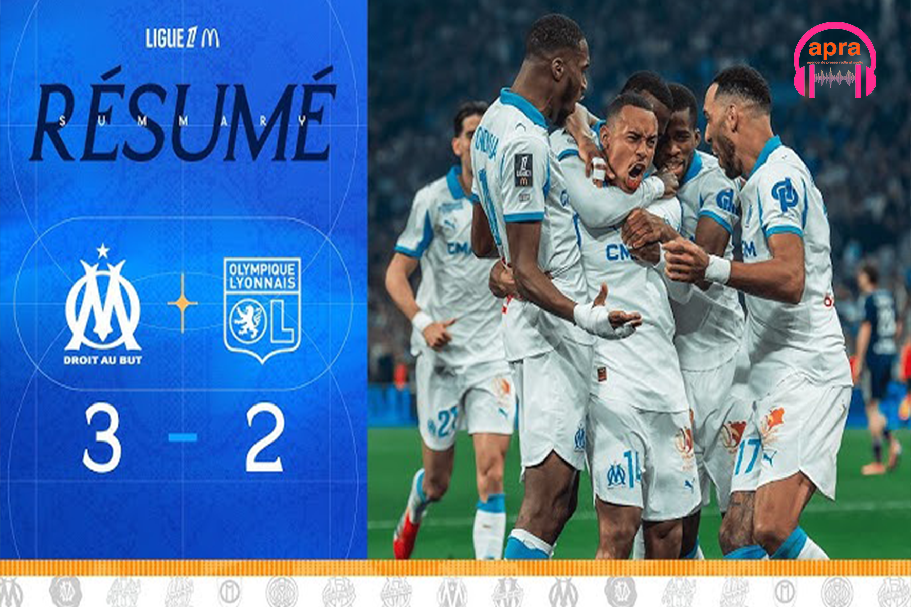 SPORT – LIGUE 1 / Olympico de feu : Marseille renverse Lyon (3-2) au bout du suspense et relance sa saison !