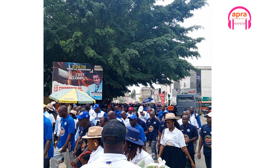 Société : Les jeunes de l’église Pentecôte Internationale marchent pour la Côte d’Ivoire