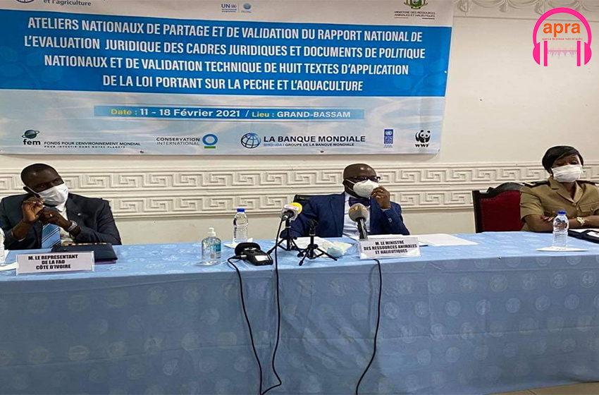 Séminaire de formation du ministère ressources animales et halieutiques à Bassam