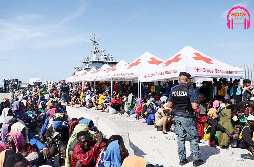 Immigration à Lampedusa: Près de 6 000 personnes ont débarqué en une seule journée
