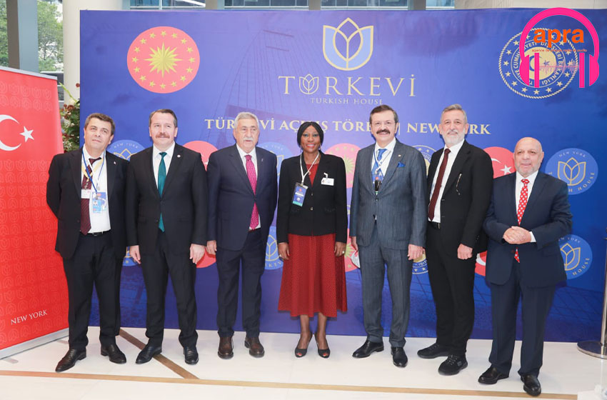 La Ministre d'État, Kandia Camara représente le chef de l'Etat Alassane Ouattara, invité spécial de Recep Tayyip Erdogan.