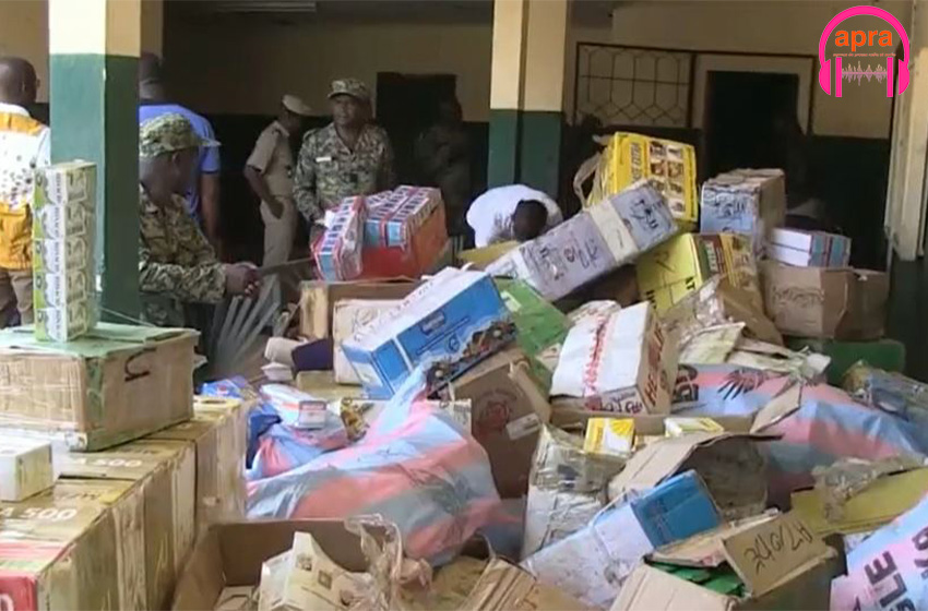 Saisie de 20 tonnes de produits frauduleux à Abengourou .