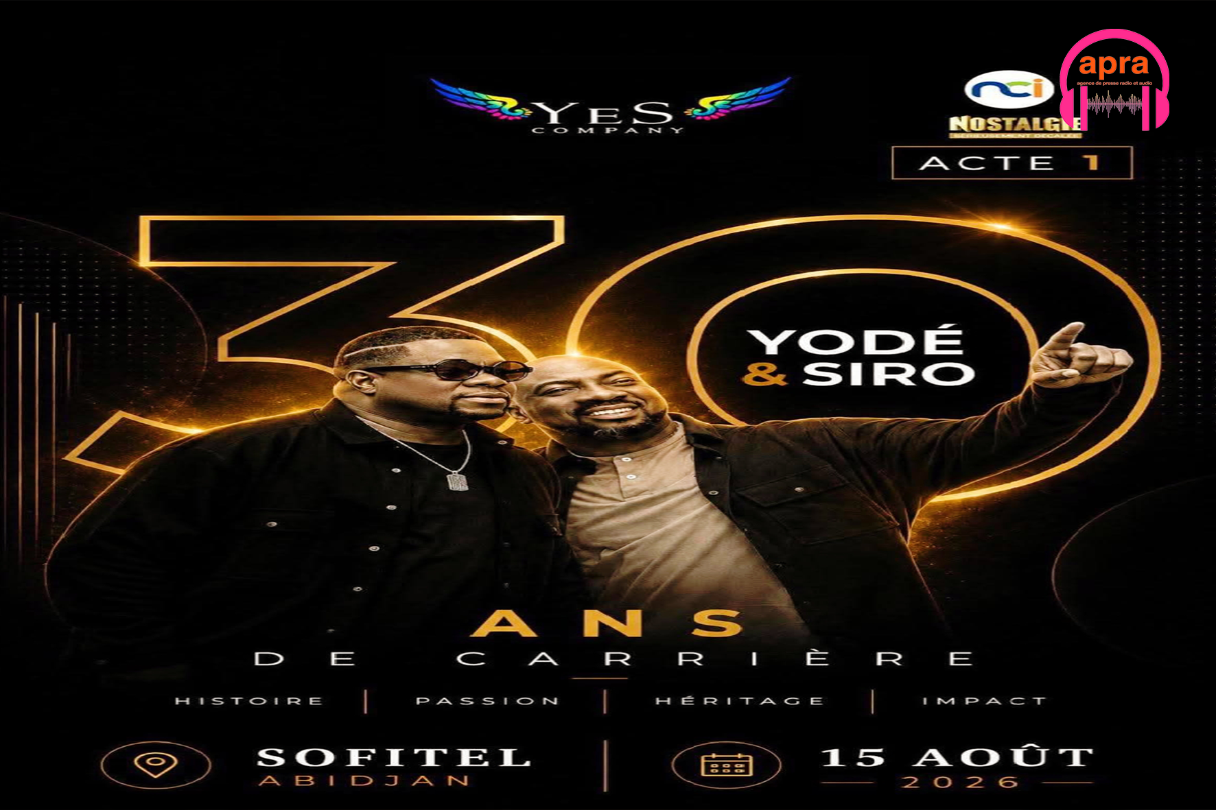 MUSIQUE-PEOPLE / Yodé & Siro : 30 ans de carrière, une célébration historique en vue !