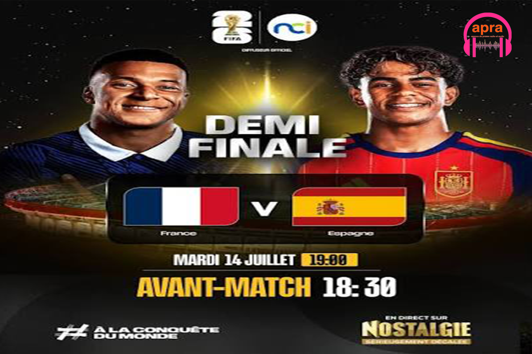 Sport / football, Mondial 2026 : La France affronte l’Espagne en demi-finale.