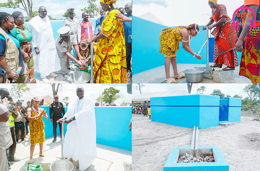 PSGOUV : Un forage réalisé au profit de la coopérative féminine "Siemetcha" de Kakpéliakaha (Ferkessédougou) grâce au conseil régional, officiellement inauguré