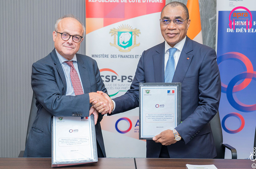 Économie/Coopération : 𝐥𝐚 𝐂ô𝐭𝐞 𝐝'𝐈𝐯𝐨𝐢𝐫𝐞 𝐬𝐢𝐠𝐧𝐞 𝐩𝐥𝐮𝐬𝐢𝐞𝐮𝐫𝐬 𝐜𝐨𝐧𝐯𝐞𝐧𝐭𝐢𝐨𝐧𝐬 de financement  𝐚𝐯𝐞𝐜 𝐋'𝐀𝐅𝐃 𝐝𝐚𝐧𝐬 𝐥𝐞𝐬 𝐬𝐞𝐜𝐭𝐞𝐮𝐫𝐬 𝐝𝐞 𝐥𝐚 𝐦𝐨𝐛𝐢𝐥𝐢𝐭𝐞́ 𝐮𝐫𝐛𝐚𝐢𝐧𝐞, 𝐝𝐞 𝐥𝐚 𝐬𝐚𝐧𝐭𝐞́ 𝐞𝐭 𝐝𝐞 𝐥𝐚 𝐠𝐨𝐮𝐯𝐞𝐫𝐧𝐚𝐧𝐜𝐞 𝐟𝐢𝐧𝐚𝐧𝐜𝐢𝐞̀𝐫𝐞