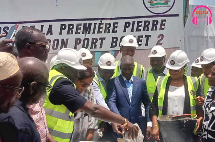 Société : Adama Bictogo procède à la pose de la première pierre d’un marché moderne à Yopougon
