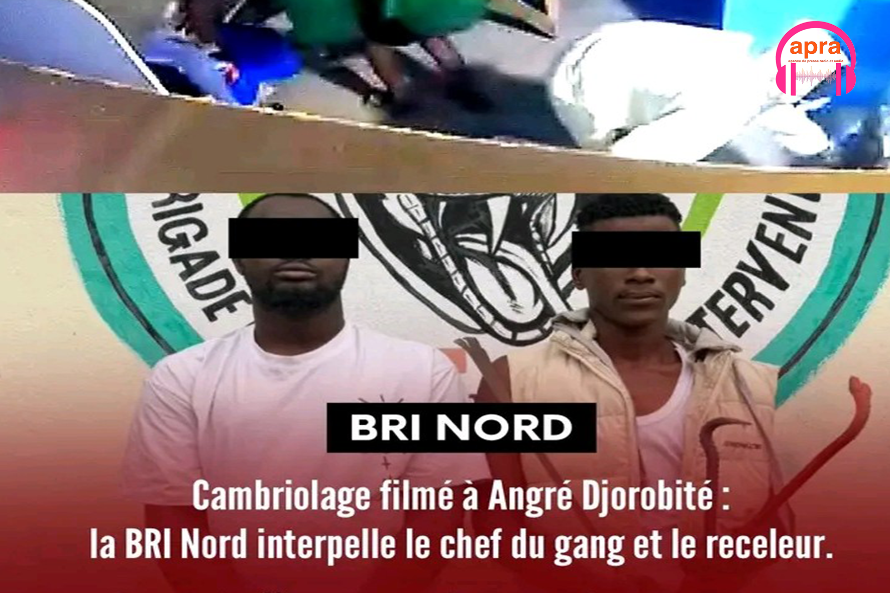Faits divers/ Côte d’Ivoire : Filmé en plein cambriolage la nuit à Cocody, cueilli en pleine journée à Yamoussoukro par la BRI NORD.