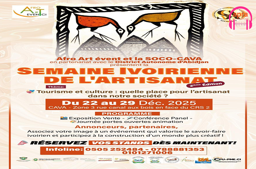 CULTURE / 2ᵉ édition de la Semaine Ivoirienne de l’Artisanat : un rendez-vous renouvelé et résolument innovant.