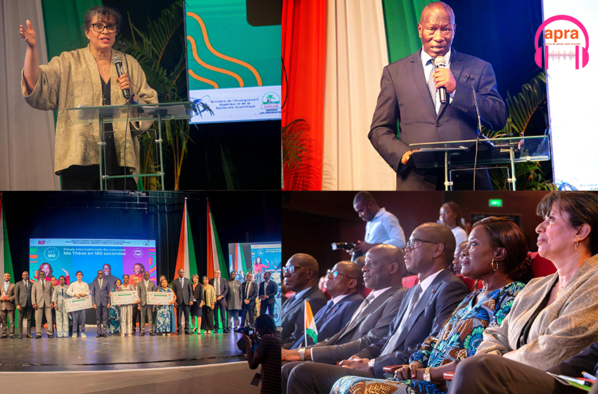 10ème Finale internationale francophone du concours "Ma Thèse en 180 secondes": la Belgique, le Togo, Madagascar et la Côte d'Ivoire remportent les 4 premiers prix