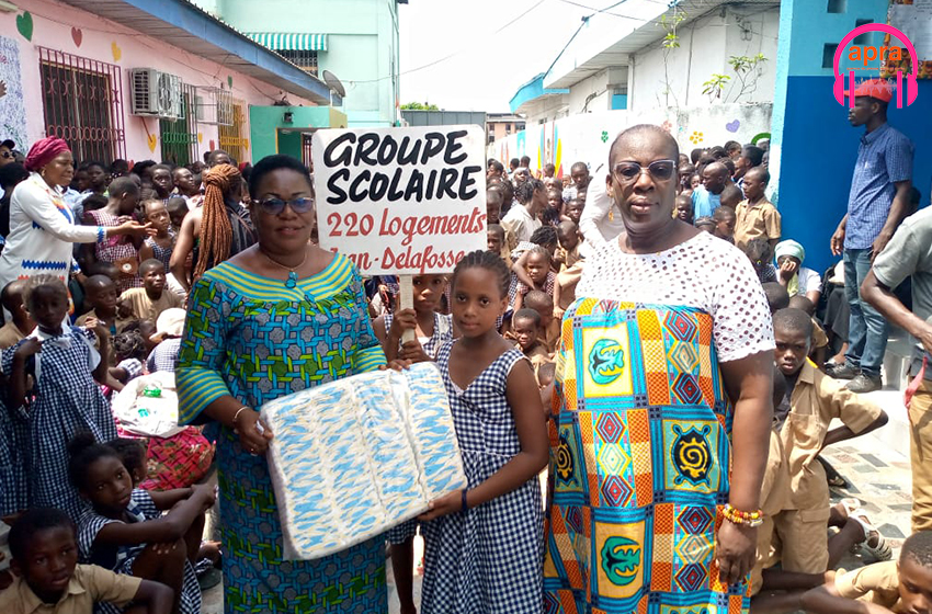Activités socioculturelles : L’école jean Delafosse fait un don de vivre à la pouponnière Marie Thérèse Houphouet Boigny