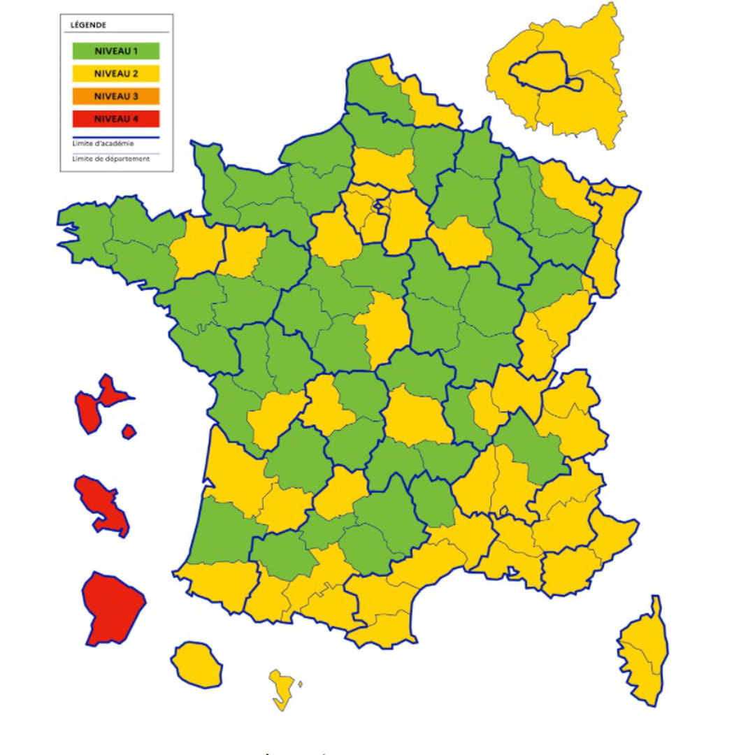 Fin du masque à l’école primaire dans 21 nouveaux départements en France