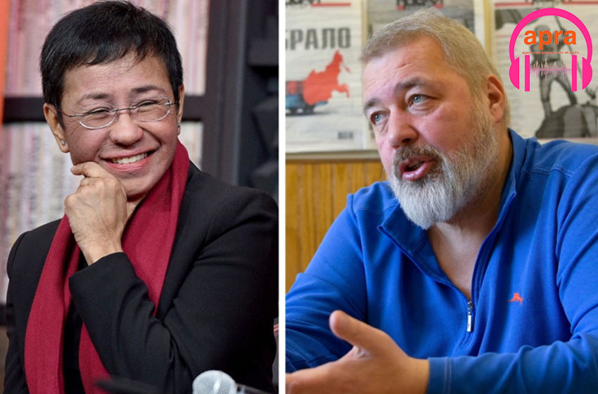 Prix Nobel de la paix 2021 : Deux journalistes honorés