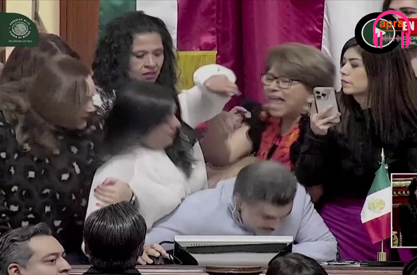 Actualité internationale / Mexique : Scène de tension au Parlement de l’État de Mexico : des députées en viennent aux mains en pleine séance.