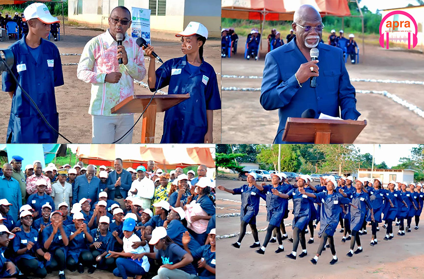Service civique / projet "girl power" : 100 jeunes filles en situation de vulnérabilité des régions du Gbokle, de la Nawa et de San-Pedro formées à Guedikpo
