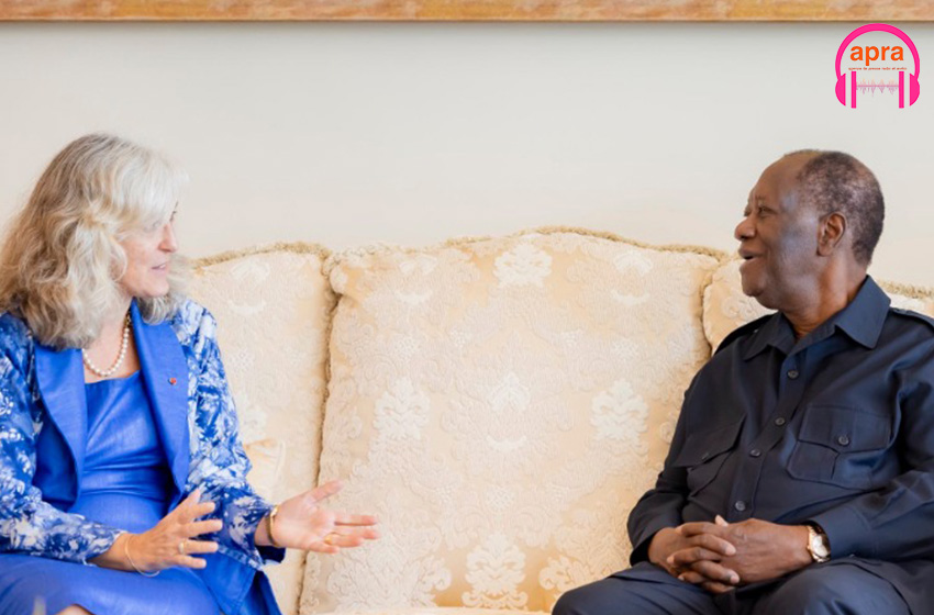 Ambassade /Côte d’Ivoire-UE : Francesca Di Mauro fait ses adieux au président Ouattara après une mission de coopération fructueuse