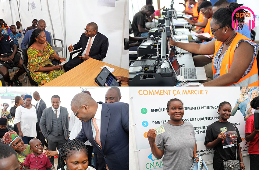 Enrôlement a la CMU : le ministre Adama Kamara s’assure du bon fonctionnement du site "in situ" du quartier zone 4 avec une capacité de production de 2.000 cartes/jour