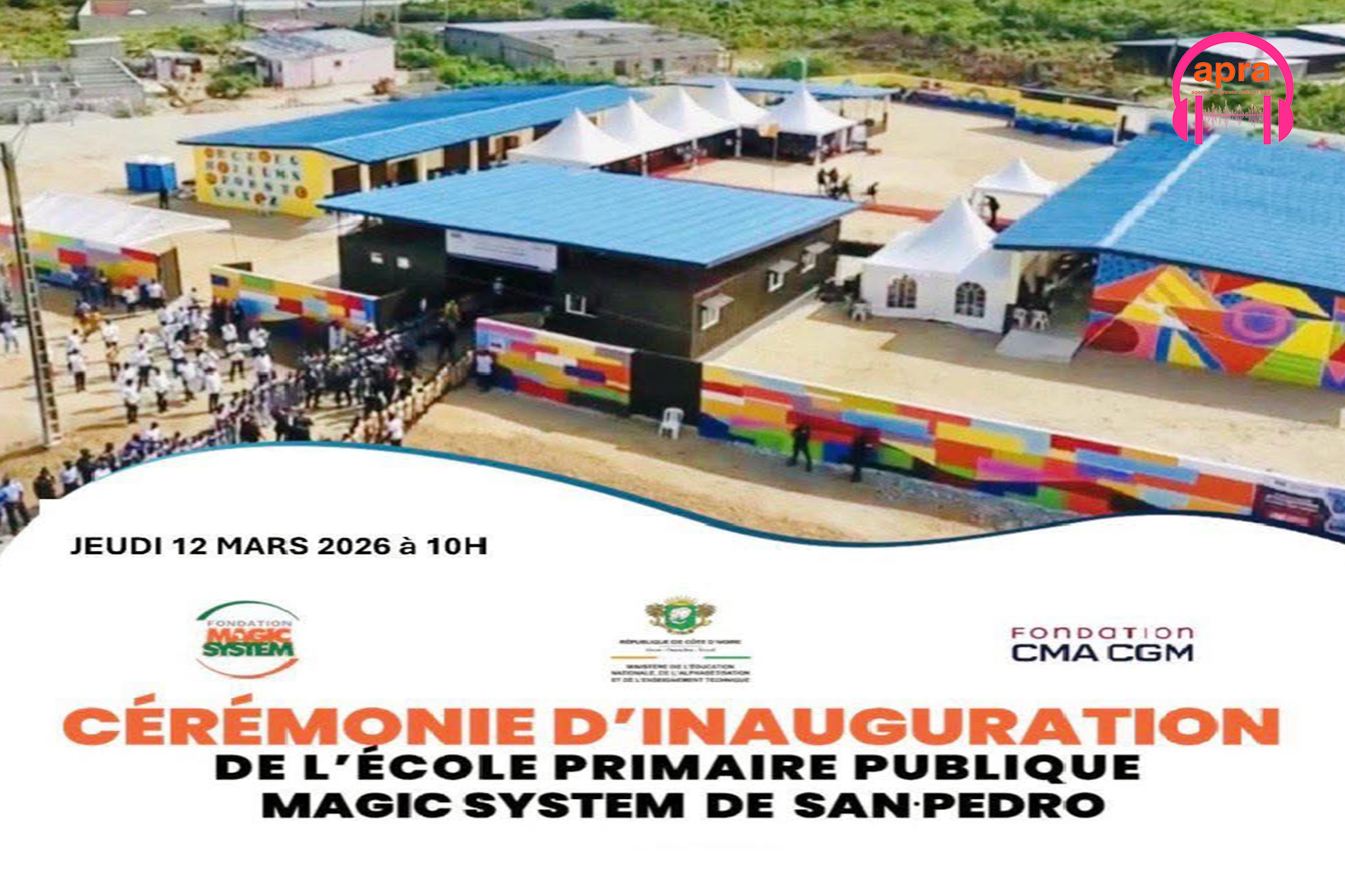 ÉDUCATION / San Pedro : l’École Primaire Publique Magic System ouvre ses portes et fait naître de nouveaux espoirs.