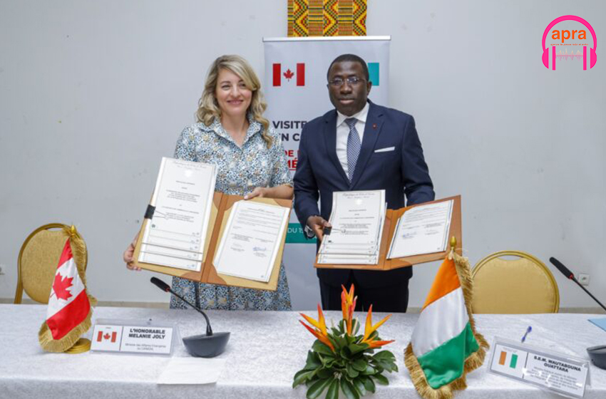 Diplomatie : la Côte d’Ivoire et le Canada signent un protocole d’entente