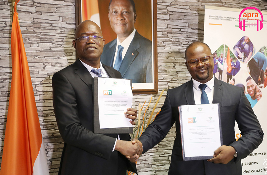 2023, année de la jeunesse : le ministère en charge de la jeunesse et la rti signent une convention de partenariat pour renforcer leurs actions en faveur des jeunes