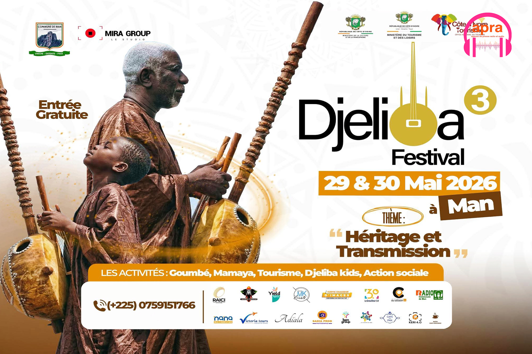 CULTURE & PATRIMOINE / Man en ébullition : le Djeliba Festival célèbre l’héritage vivant en mai 2026.