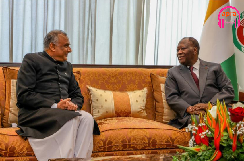 Diplomatie: l’ambassadeur du Pakistan en Côte d’Ivoire reçu fait ses adieux au chef d’État ivoirien.