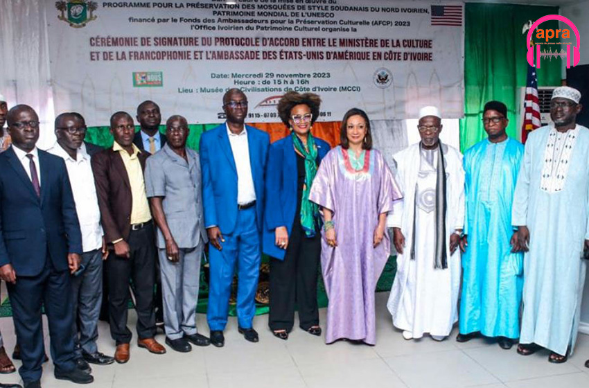 Signature de protocole d’accord entre l’ambassade des Etats Unis et le ministère de la culture et de la francophonie