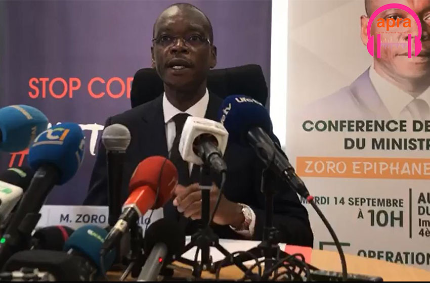 Conférence de presse du ministre ZORO Epiphane Ballo