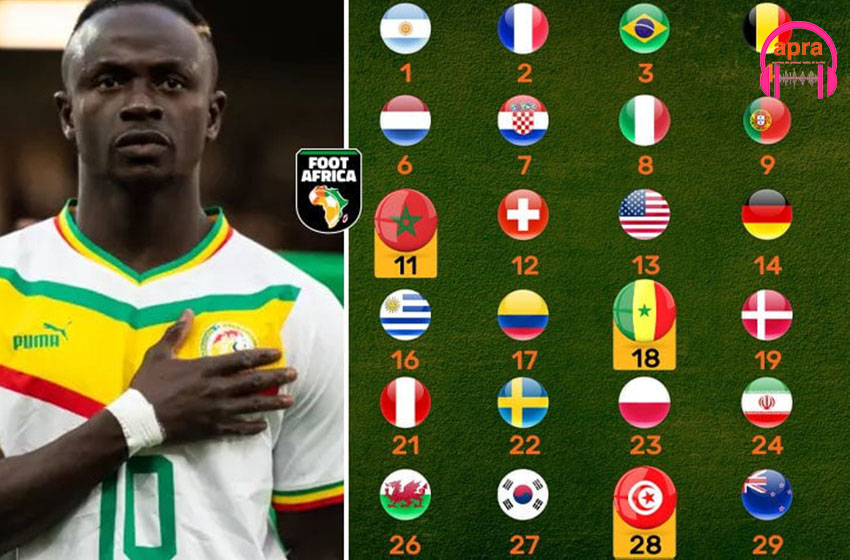 Football : la FIFA donne le classement des équipes nationale de juillet 2024