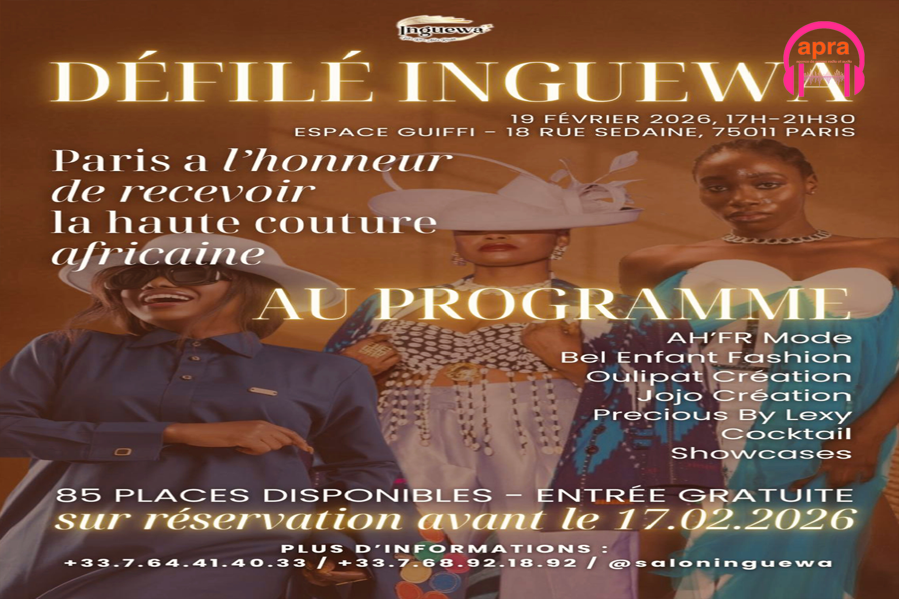 CULTURE - MODE / DÉFILÉ INGUEWA : Paris met la haute couture africaine à l’honneur dans un écrin d’élégance.