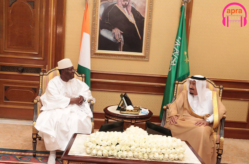 le chef de l’Etat ivoirien chez le roi d’Arabie Saoudite.