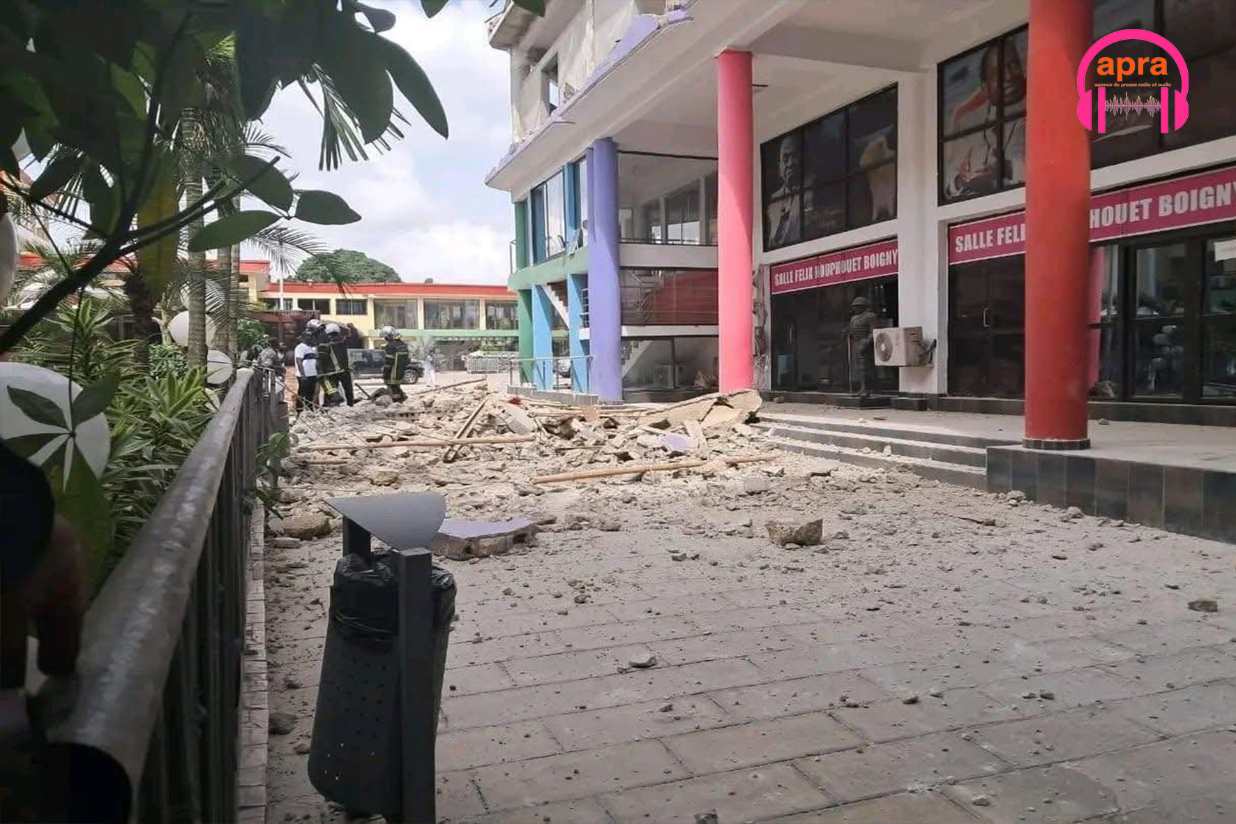SOCIÉTÉ / Yopougon sous le choc : une dalle s’effondre à l’Astoria Palace, un mort et des questions sur la sécurité des chantiers.