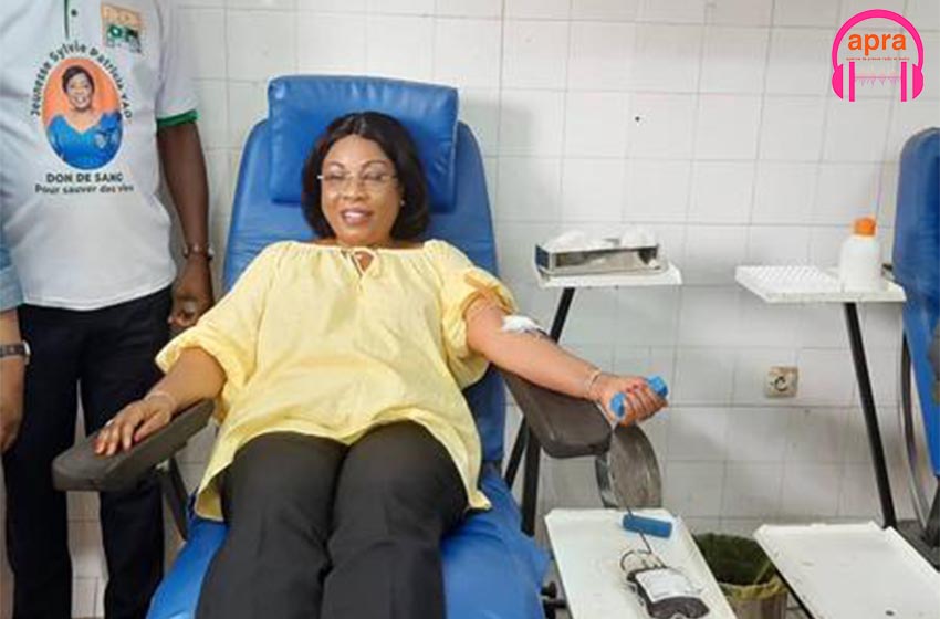 Don de sang au CNTS de Treichville.