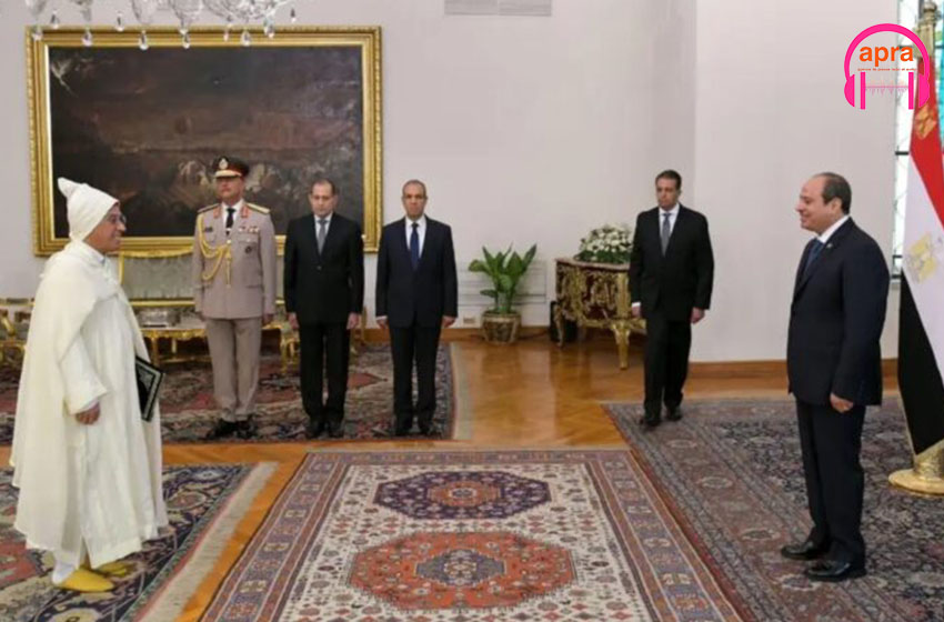 Diplomatie : l’ambassadeur Mohamed Ait Ouali du Maroc présente ses lettres de créance au président égyptien