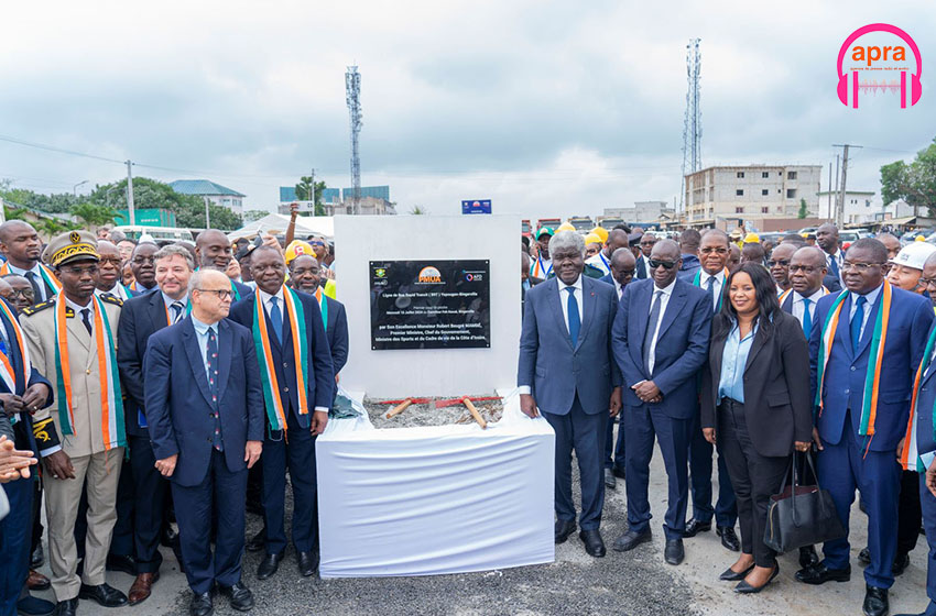 Transport urbain : les travaux de construction de la ligne de Bus Rapid Transit Yopougon-Bingerville, longue de 20 km lancés