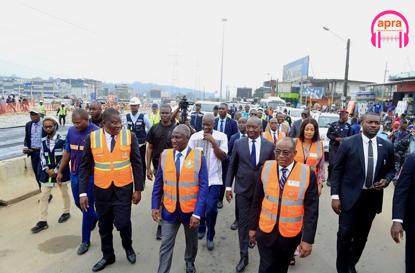 Travaux de renforcement et d'élargissement de la liaison Yopougon-route de Dabou : le taux d’exécution estimé à 75%, selon le ministre Amédé Kouakou