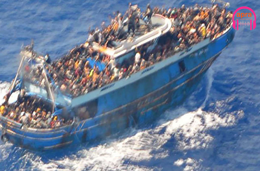 Naufrage: 750 personnes sombrent dans la mer au large de la Grèce