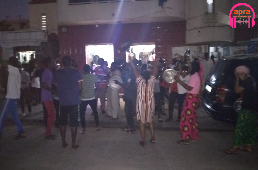 Concert de Casserole initié par la Coalition de l’Opposition Yewwi Askane Wi au Sénégal.