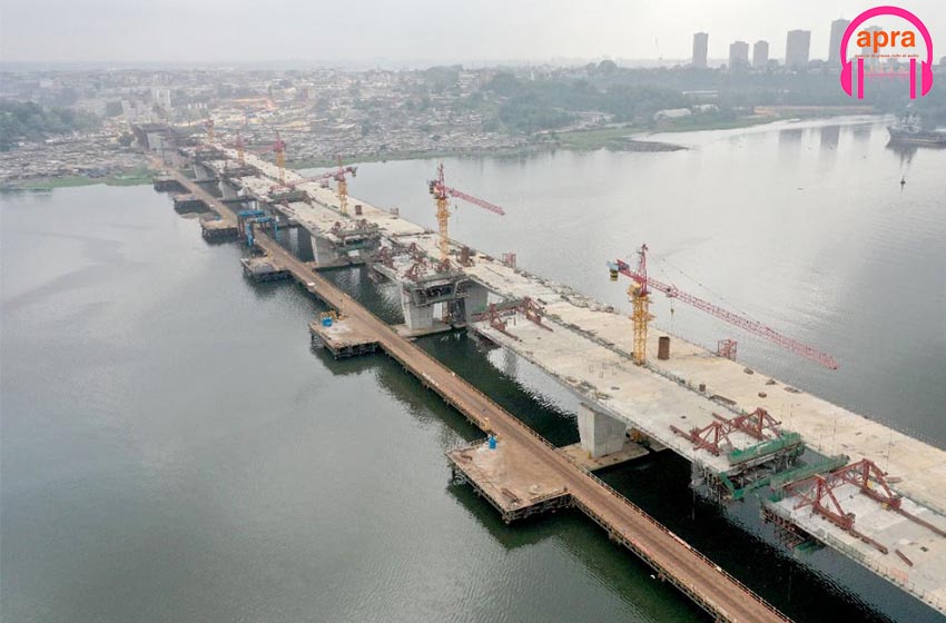 Chantier du 4e pont d'Abidjan : Des retards constatés dans la réalisation des travaux.