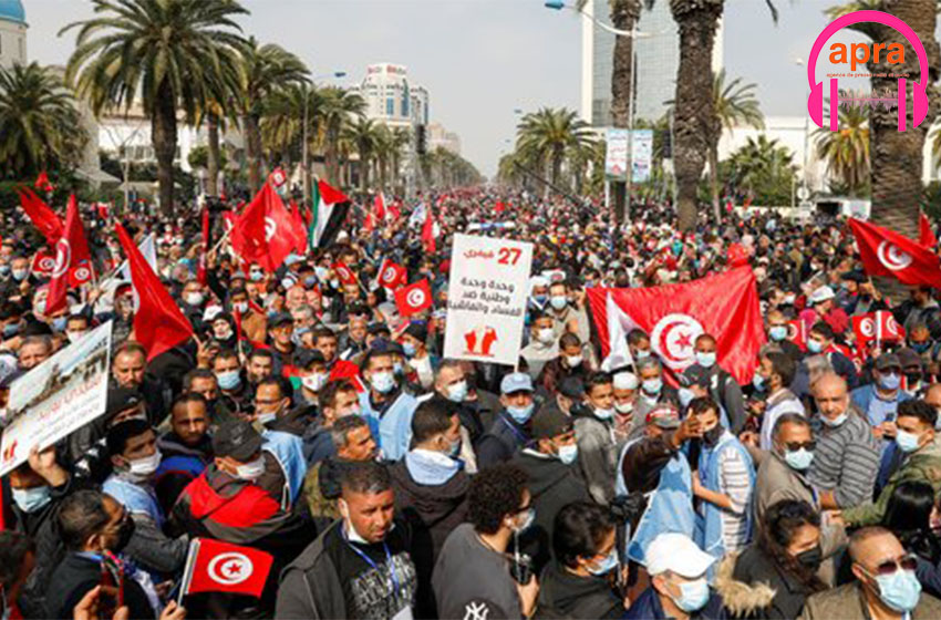 Des manifestations à Tunis contre le président Saied