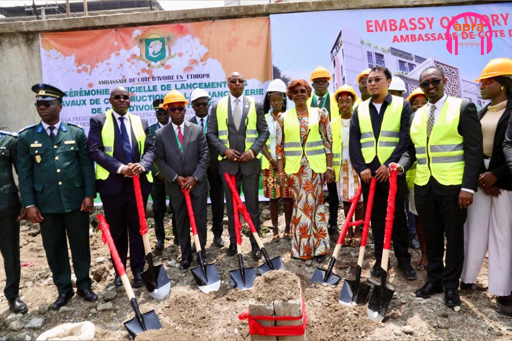 Diplomatie / Côte d’Ivoire : les travaux de la future chancellerie à Addis-Abeba officiellement lancés.