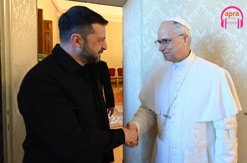 Diplomatie : Volodymyr Zelensky reçu par le pape Léon XIV