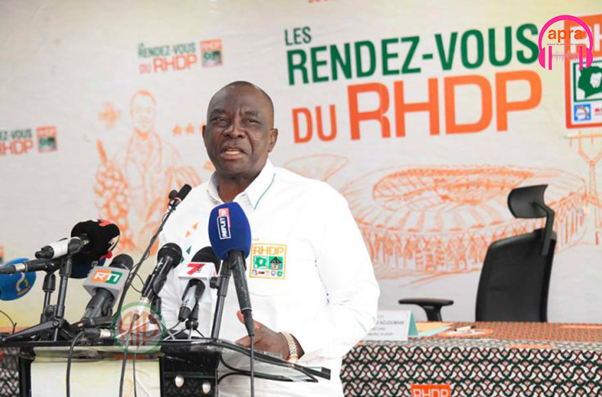 Côte d'Ivoire /Présidentielle 2025: le RHDP appelle au calme, mais dénonce l'opposition