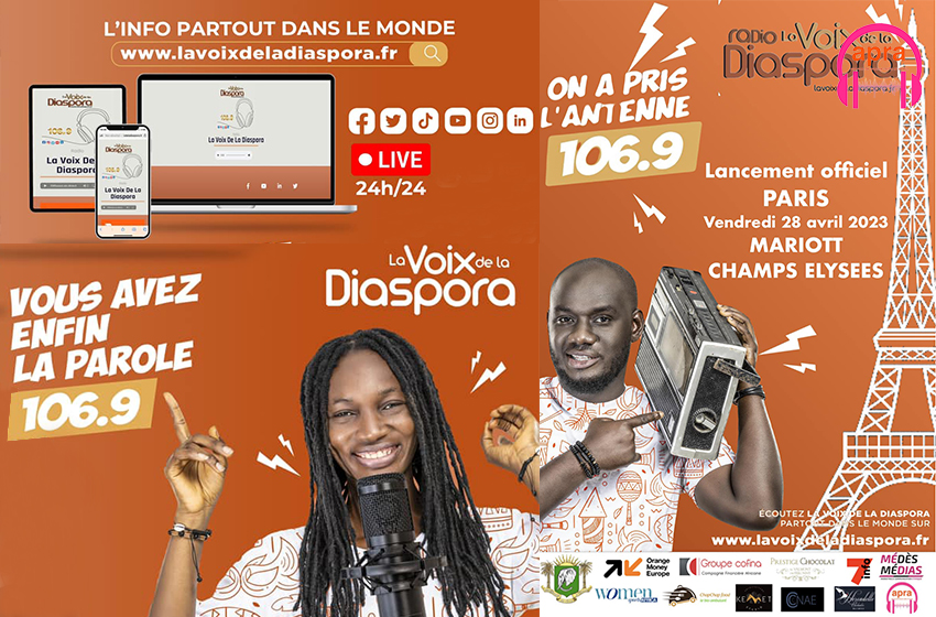 Média : Le lancement officiel de la radio la Voix de la DIASPORA à Paris (France)