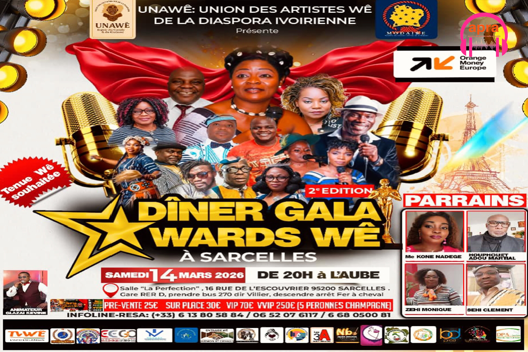 CULTURE / France : Dîner Gala AWARDS WÊ – La diaspora célèbre ses racines en grand format à Sarcelles.