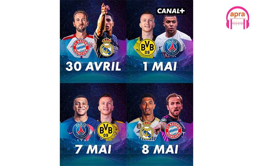 Football/ les affiches des demis de finales de la Champion’s League connues